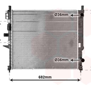 Radiator racire motor MERCEDES-BENZ M-CLASS (W163) ML 270 CDI (163.113) diesel 163 cai VAN WEZEL 30002331