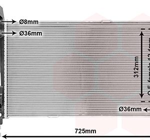 Radiator racire motor MERCEDES-BENZ A-CLASS (W169) A 200 CDI (169.008, 169.308) diesel 140 cai VAN WEZEL 30002364