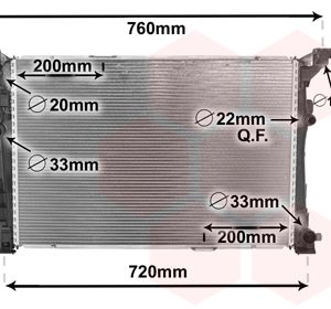 Radiator racire motor MERCEDES-BENZ A-CLASS (W176) A 220 d (176.003) diesel 177 cai VAN WEZEL 30002653