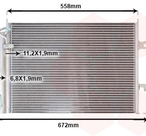 Condensator climatizare MERCEDES-BENZ A-CLASS (W168) A 140 (168.031, 168.131) benzina 82 cai VAN WEZEL 30005257