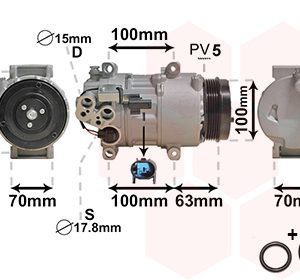 Compresor climatizare MERCEDES-BENZ A-CLASS (W169) A 160 CDI (169.006, 169.306) diesel 82 cai VAN WEZEL 3000K404