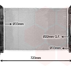 Radiator racire motor MERCEDES-BENZ A-CLASS (W176) AMG A 45 4-matic (176.052) benzina 381 cai VAN WEZEL 30012712
