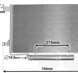 Condensator climatizare MERCEDES-BENZ A-CLASS (W169) A 160 (169.031, 169.331) benzina 95 cai VAN WEZEL 30015386