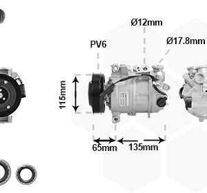 Compresor climatizare MERCEDES-BENZ A-CLASS (W176) A 180 (176.042) benzina 122 cai VAN WEZEL 3001K722