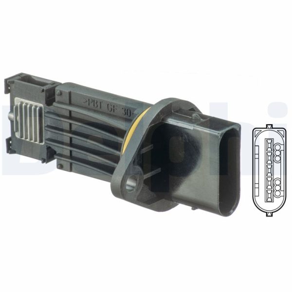Senzor debit aer MERCEDES-BENZ M-CLASS (W163) ML 270 CDI (163.113) diesel 163 cai DELPHI AF10366-12B1