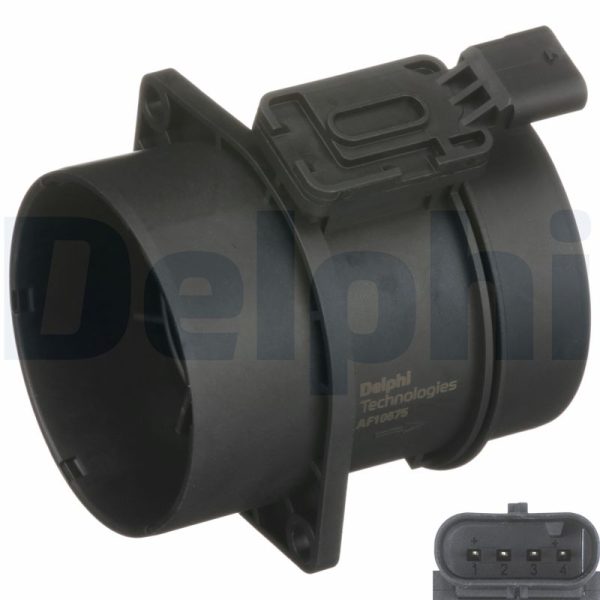 Senzor debit aer MERCEDES-BENZ A-CLASS (W176) A 180 CDI / d (176.012) diesel 109 cai DELPHI AF10675-12B1