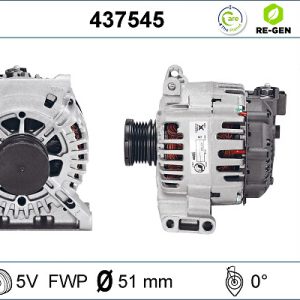 Alternator MERCEDES-BENZ A-CLASS (W169) A 160 CDI (169.006, 169.306) diesel 82 cai VALEO 437545