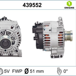 Alternator MERCEDES-BENZ A-CLASS (W169) A 160 CDI (169.006, 169.306) diesel 82 cai VALEO 439552