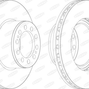 Disc frana MERCEDES-BENZ ACTROS 1831, 1831 L diesel 313 cai BERAL BCR323A