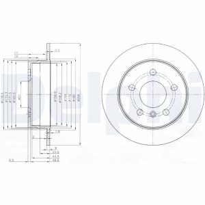 Disc frana MERCEDES-BENZ A-CLASS (W169) E-CELL (169.090) electric 68 cai DELPHI BG3910C