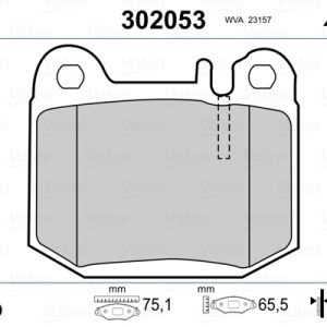 Placute frana MERCEDES-BENZ M-CLASS (W163) ML 270 CDI (163.113) diesel 163 cai VALEO 302053