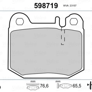 Placute frana MERCEDES-BENZ M-CLASS (W163) ML 270 CDI (163.113) diesel 163 cai VALEO 598719