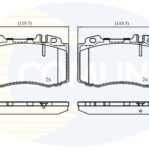 Placute frana MERCEDES-BENZ M-CLASS (W163) ML 270 CDI (163.113) diesel 163 cai COMLINE CBP01117