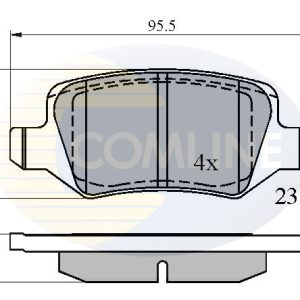 Placute frana MERCEDES-BENZ A-CLASS (W168) A 160 (168.033, 168.133) benzina 102 cai COMLINE CBP01149