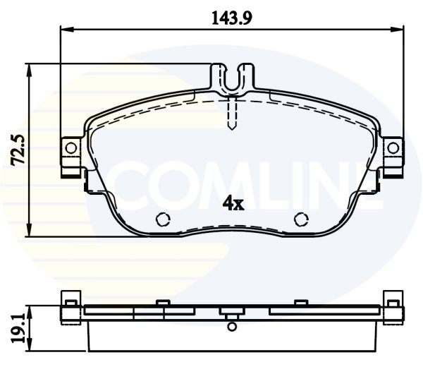 Placute frana MERCEDES-BENZ A-CLASS (W176) A 220 d 4-matic (176.005) diesel 177 cai COMLINE CBP32208