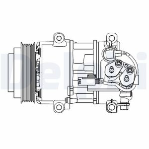 Compresor climatizare MERCEDES-BENZ A-CLASS (W169) A 170 (169.032, 169.332) benzina 116 cai DELPHI CS20499