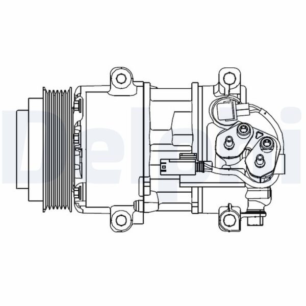 Compresor climatizare MERCEDES-BENZ A-CLASS (W169) A 170 (169.032, 169.332) benzina 116 cai DELPHI CS20499