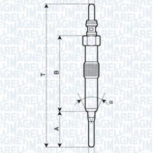 Bujie incandescenta MERCEDES-BENZ A-CLASS (W176) A 160 CDI / d (176.011) diesel 90 cai MAGNETI MARELLI 062900089304