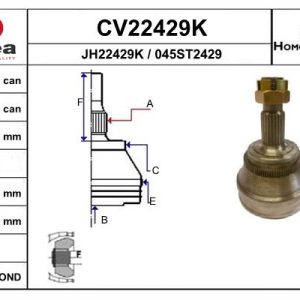 Cap planetara MERCEDES-BENZ A-CLASS (W169) A 180 CDI (169.007, 169.307) diesel 109 cai EAI CV22429K