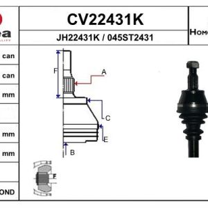 Cap planetara MERCEDES-BENZ A-CLASS (W169) A 160 CDI (169.006, 169.306) diesel 82 cai EAI CV22431K