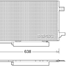 Condensator climatizare MERCEDES-BENZ A-CLASS (W169) A 160 (169.031, 169.331) benzina 95 cai DENSO DCN17004
