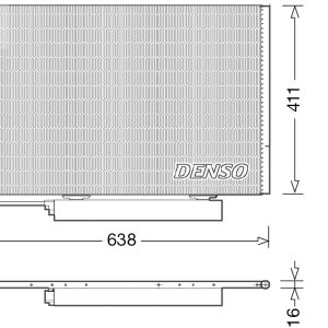 Condensator climatizare MERCEDES-BENZ A-CLASS (W169) A 150 (169.031, 169.331) benzina 95 cai DENSO DCN17006