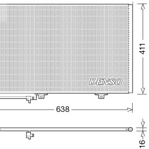 Condensator climatizare MERCEDES-BENZ A-CLASS (W169) A 160 (169.031, 169.331) benzina 95 cai DENSO DCN17007