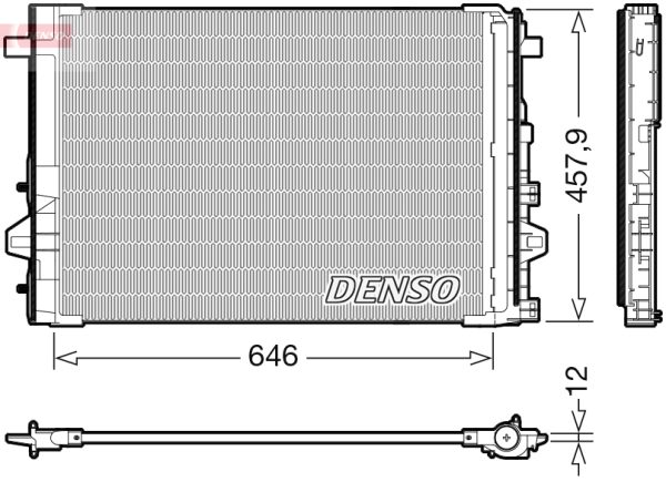 Condensator climatizare MERCEDES-BENZ A-CLASS (W176) A 200 CDI / d (176.008) diesel 136 cai DENSO DCN17059