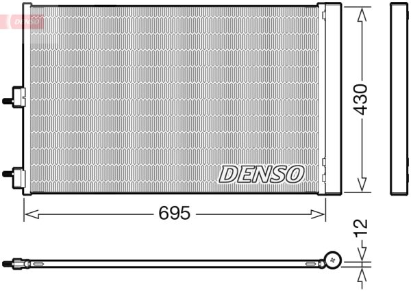 Condensator climatizare MERCEDES-BENZ A-CLASS (W176) AMG A 45 4-matic (176.052) benzina 381 cai DENSO DCN17061