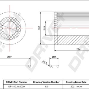 Filtru ulei MERCEDES-BENZ A-CLASS (W168) A 210 (168.035, 168.135) benzina 140 cai DRIVE DP1110.11.0029