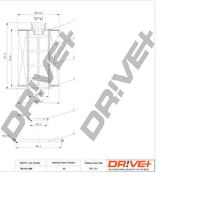 Filtru ulei MERCEDES-BENZ A-CLASS (W169) A 200 (169.033, 169.333) benzina 136 cai DRIVE DP1110.11.0097