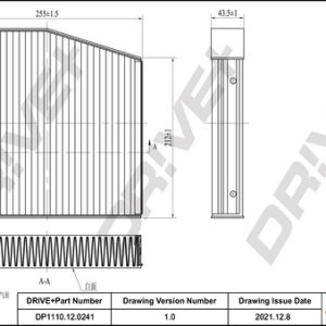 Filtru polen MERCEDES-BENZ A-CLASS (W176) A 220 CDI (176.003) diesel 170 cai DRIVE DP1110.12.0241