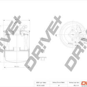 Filtru combustibil MERCEDES-BENZ A-CLASS (W169) A 160 CDI (169.006, 169.306) diesel 82 cai DRIVE DP1110.13.0073
