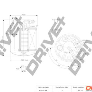 Filtru combustibil MERCEDES-BENZ A-CLASS (W169) A 180 CDI (169.007, 169.307) diesel 109 cai DRIVE DP1110.13.0088