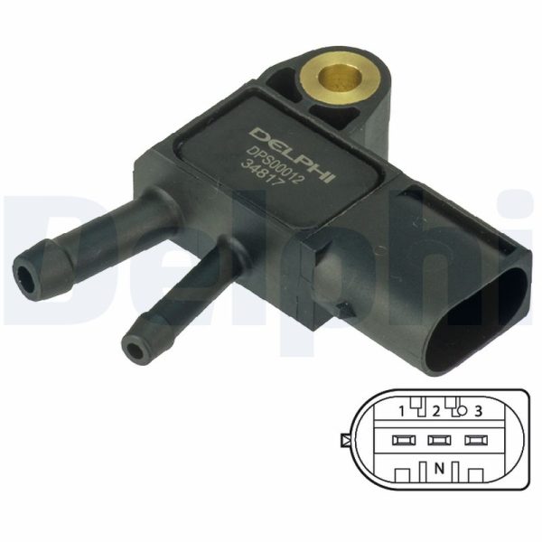 Senzor presiune gaze evacuare MERCEDES-BENZ A-CLASS (W169) A 200 CDI (169.008, 169.308) diesel 140 cai DELPHI DPS00012
