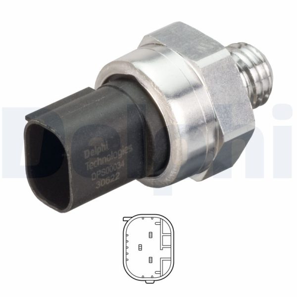 Senzor presiune gaze evacuare MERCEDES-BENZ A-CLASS (W176) A 180 CDI (176.000) diesel 109 cai DELPHI DPS00034-12B1