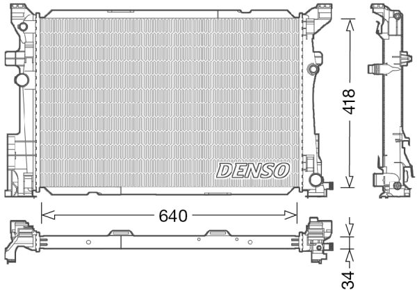 Radiator racire motor MERCEDES-BENZ A-CLASS (W176) A 250 (176.050) benzina 218 cai DENSO DRM17054