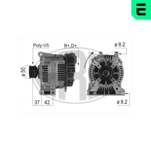 Alternator MERCEDES-BENZ A-CLASS (W168) A 140 (168.031, 168.131) benzina 82 cai ERA 210233A