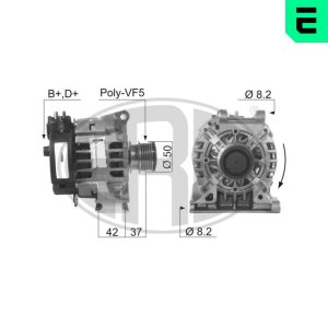 Alternator MERCEDES-BENZ A-CLASS (W168) A 210 (168.035, 168.135) benzina 140 cai ERA 210340A