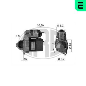 Electromotor MERCEDES-BENZ A-CLASS (W168) A 190 (168.032, 168.132) benzina 125 cai ERA 220027A