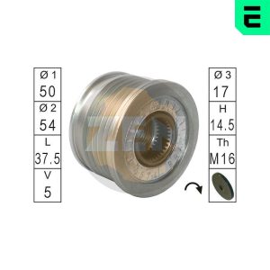 Fulie alternator MERCEDES-BENZ A-CLASS (W168) A 170 CDI (168.008) diesel 90 cai ERA ZN5574