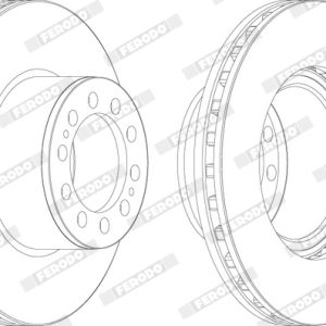 Disc frana MERCEDES-BENZ ACTROS 1831 S, 1831 LS diesel 313 cai FERODO FCR323A