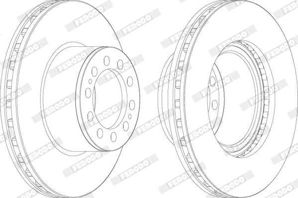 Disc frana MERCEDES-BENZ ACTROS 2640, 2640 L diesel 394 cai FERODO FCR323A