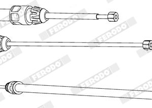 Cablu frana de parcare MERCEDES-BENZ A-CLASS (W168) A 160 CDI (168.006) diesel 75 cai FERODO FHB432928