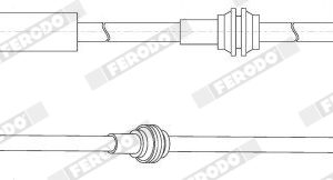 Furtun frana MERCEDES-BENZ A-CLASS (W176) A 45 AMG 4-matic (176.052) benzina 360 cai FERODO FHY3373