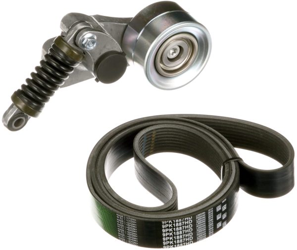 Set curea transmisie cu caneluri MERCEDES-BENZ ACTROS 1840, 1840 L diesel 394 cai GATES K029PK1887HD