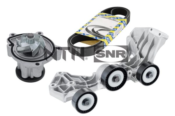 Pompa apa + Set curea transmisie cu caneluri MERCEDES-BENZ A-CLASS (W168) A 140 (168.031, 168.131) benzina 82 cai SNR KAP851.030
