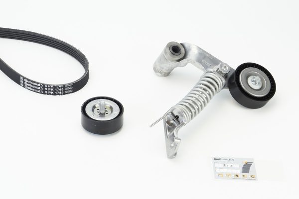 Set curea transmisie cu caneluri MERCEDES-BENZ A-CLASS (W176) A 220 CDI (176.003) diesel 170 cai CONTITECH 5PK1745K1