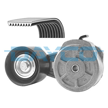 Set curea transmisie cu caneluri MERCEDES-BENZ ACTROS 2653 K, 2653 LK diesel 530 cai DAYCO KPV039HD