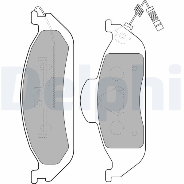 Placute frana MERCEDES-BENZ M-CLASS (W163) ML 270 CDI (163.113) diesel 163 cai DELPHI LP1299